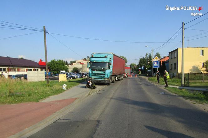 Śmiertelny wypadek w Psarach: 43-letni motocyklista zginął po czołowym zderzeniu z ciężarówką