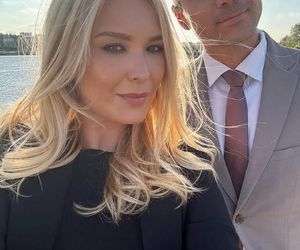 Barwy szczęścia. Karolina (Marta Dąbrowska), Bruno (Lesław Żurek)