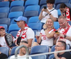 Kibice na meczu Polska - Mołdawia