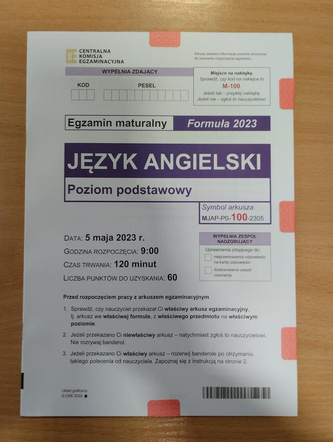 Drugi dzień matur 2023