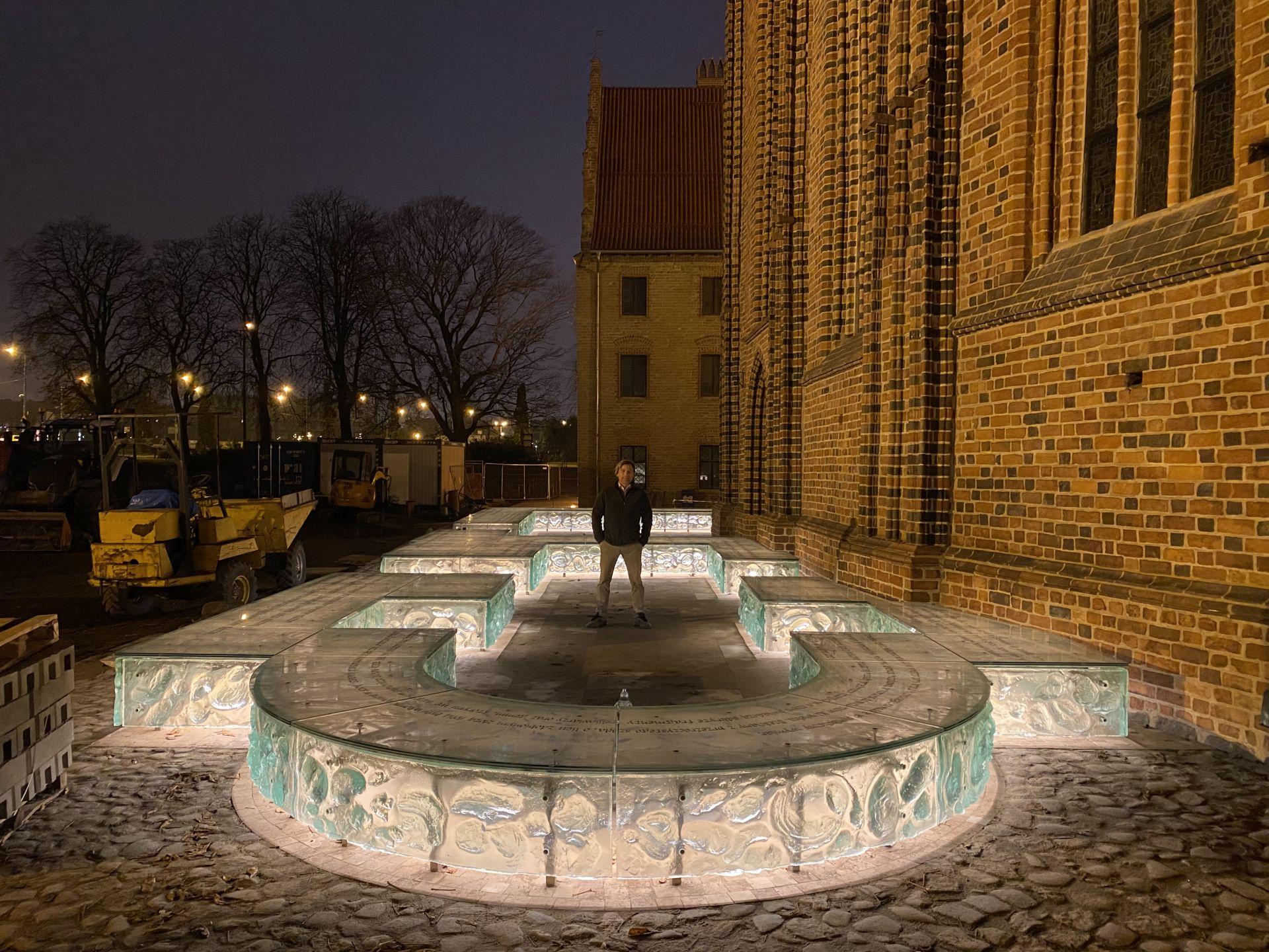 Ekspozycja reliktów palatium Mieszka I na Ostrowie Tumskim w Poznaniu