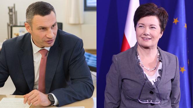Witalij Kliczko i Hanna Gronkiewicz-Waltz