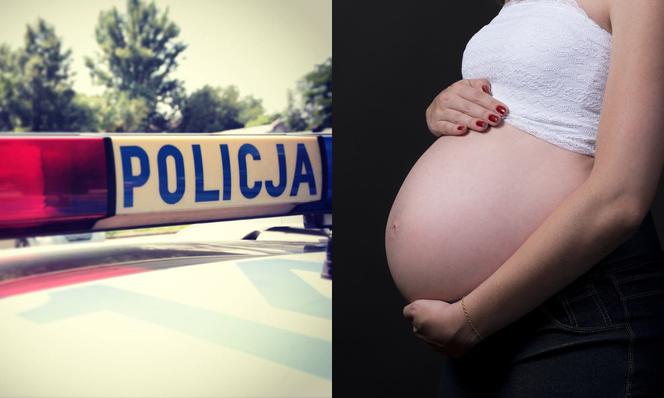 Eskorta rodzącej kobiety do szpitala w Poznaniu. Parę czekała długa droga, korki i emocje