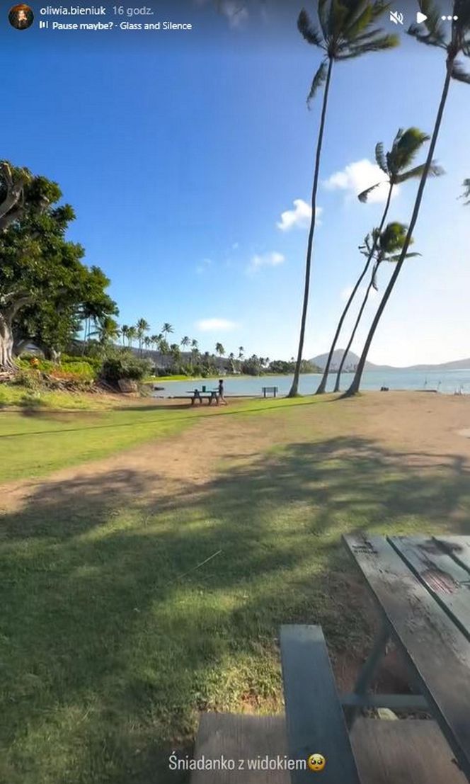 Oliwia Bieniuk na wakacjach