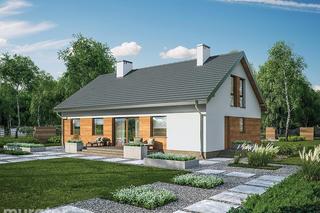 Projekt domu M218 W zgodzie z naturą z katalogu Muratora - wizualizacje, plany, rysunek