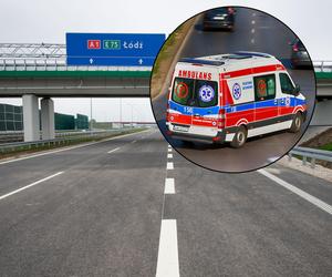 Komandos trafił do szpitala. Wypadek wojskowego busa na A1