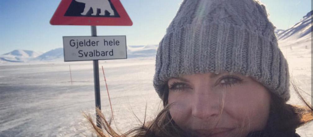 Kwaśniewska na Spitsbergenie
