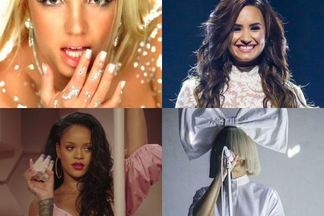 Britney Spears, Demi Lovato, Rihanna, Sia