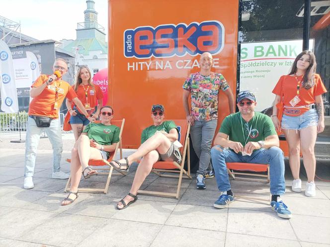 Ekipa ESKA Summer City podczas pierwszego dnia 53. Chmielaków Krasnostawskich