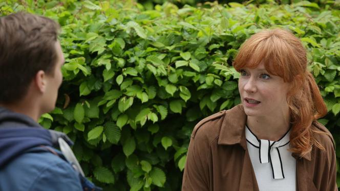 M jak miłość, odc. 1463. Olek (Maurycy Popiel), Agnieszka (Magdalena Walach)