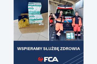 FCA dostarcza medykom maseczki