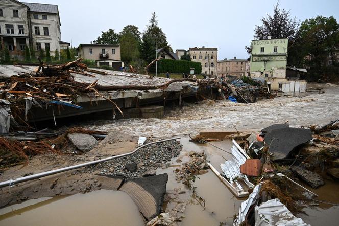 Lądek Zdrój po przejściu fali