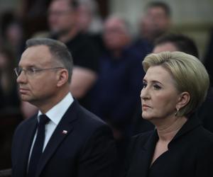 Andrzej Duda na pogrzebie Jacka Zielińskiego