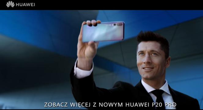 Robert Lewandowski reklamuje Huaweia