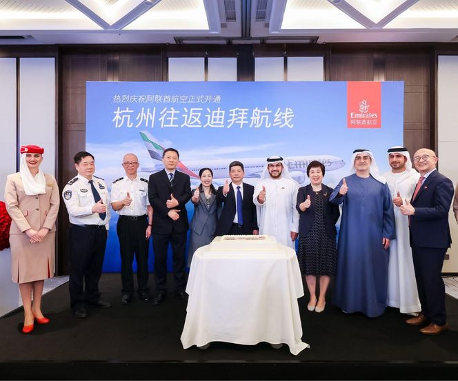 Linie Emirates lądują w Hangzhou, rozszerzając swoją sieć połączeń na kontynentalnych Chinach