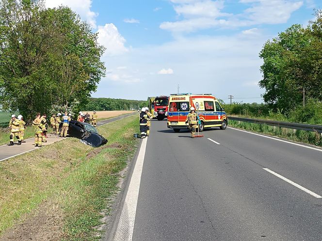 Wypadek niedaleko Kąkolewa 