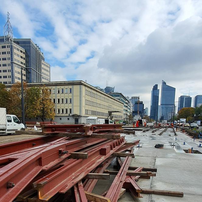 Budowa linii tramwajowej na ul. Kasprzaka w Warszawie