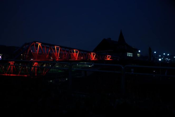 Grudziądz zaświecił się na czerwono