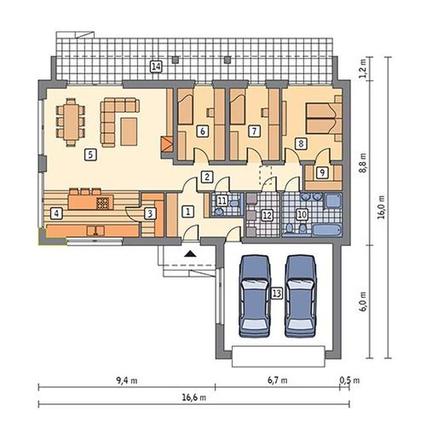 Projekty domów z układem wnętrz łatwym do zmiany