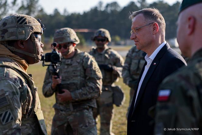 Andrzej Duda w Fort Stewart