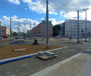 Przebudowa placu Rodła - czerwiec 2022