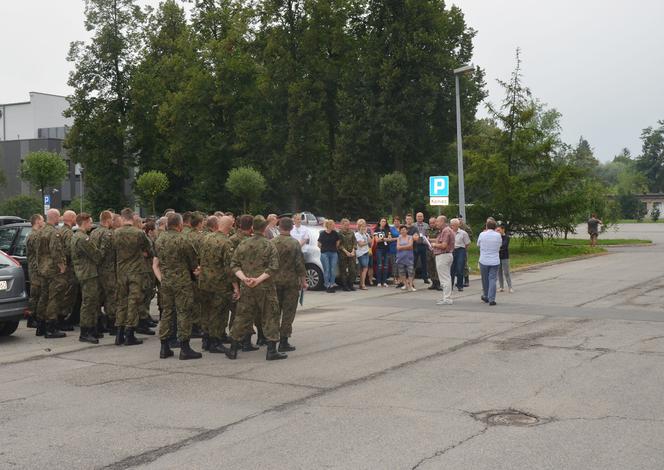 Pożar na lotnisku w Balicach pod Krakowem