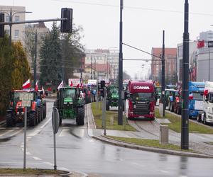 Protest rolników w Olsztynie 21 lutego. Co dzieje się w centrum?