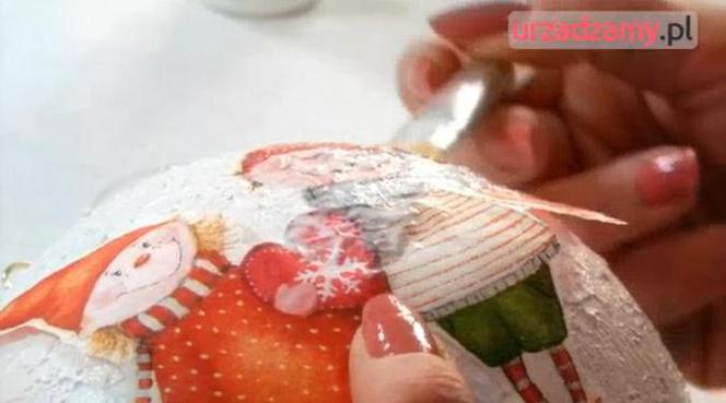 Bombka decoupage 8