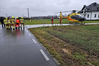 Pożar drewnianego domu w Potoczku-Kolonii