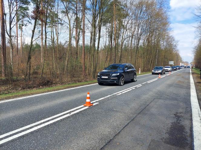 Pod Lubienią dachowało auto osobowe. Jedna osoba poszkodowana