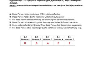 Matura 2025 niemiecki rozszerzony - odpowiedzi do arkusza CKE 13.05.2025 - Formuła 2023