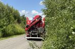Czołowe zderzenie w Sławkowie. 22-latek zabrany śmigłowcem LPR do szpitala