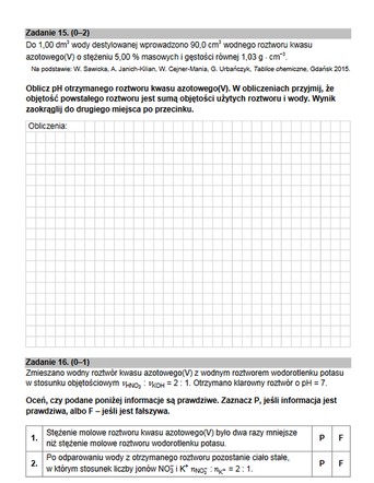 Matura rozszerzona 2022 chemia - arkusz PDF