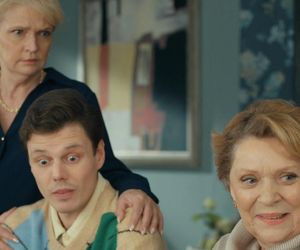 Barwy szczęścia odc. 3217. Józefina Rawiczowa (Elżbieta Jarosik), Kacper (Jakub Szlachetka), Małgorzata (Adrianna Biedrzyńska)