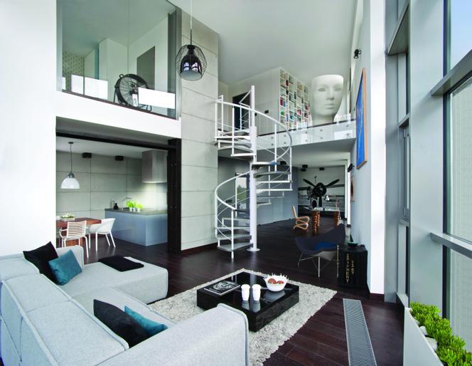 Woronicza Qbik w wersji industrialnej: loft aranżacja