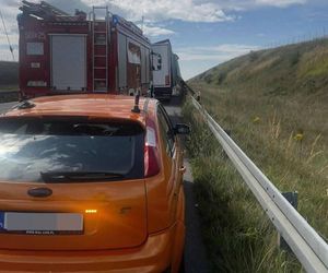 Wypadek na autostradzie A1. Zderzyły się ciężarówki
