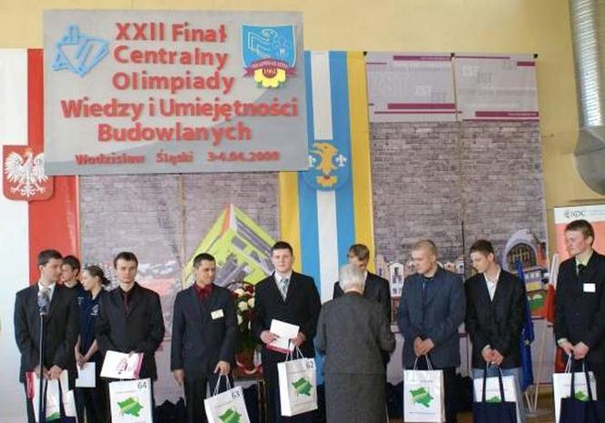 Finał Olimpiady Wiedzy i Umiejętności Budowlanych, Wodzisław Śląski, 4 kwietnia 2009 