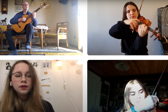 Koronawirus: Uczniowie Szkoły Muzycznej w Krośnie nagrali piosenkę na odległość