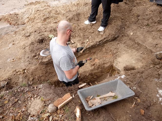 Szczątki żołnierzy niemieckich znalezione podczas prac w Kraśniku