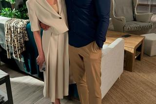 Barwy szczęścia nowy sezon. Sebastian (Marek Krupski), Dominika (Karolina Chapko) na planie