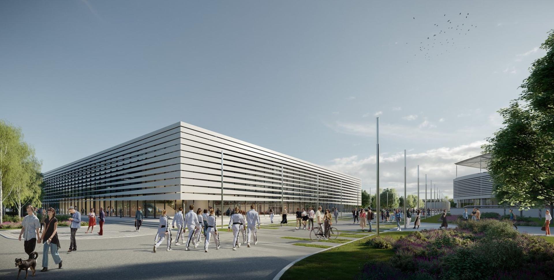 Hala sportowa i główny stadion warszawskiej Skry