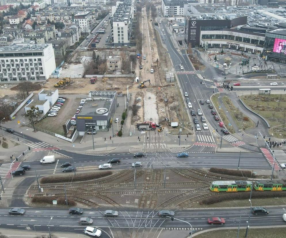 Remontowana trasa kórnicka w Poznaniu