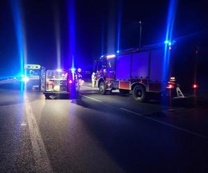 Protest na DK nr 80 po wypadku, w którym zginął 15-letni Kuba. Mieszkańcy zablokowali drogę