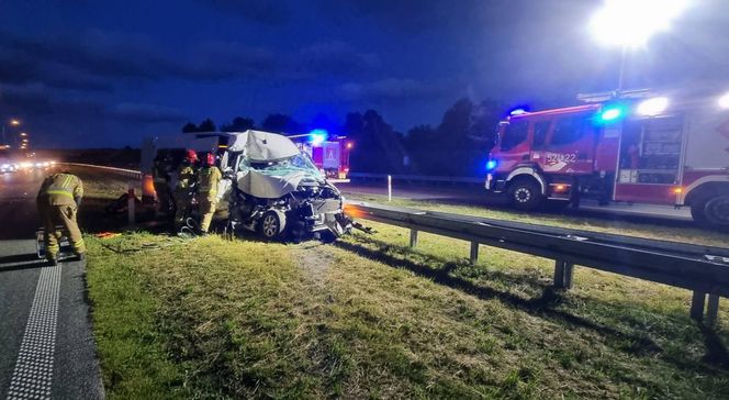 Poważny wypadek na S17 w kierunku Warszawy