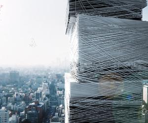 Elewacja wertykalnego muzeum w Tokio - MUS Architects
