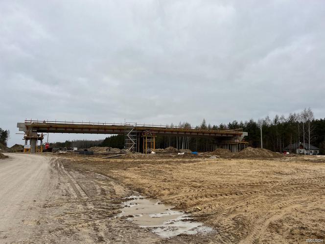 Postępy na placu budowy A2 w okolicach Siedlec