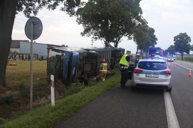 Wypadek autokaru w Chromnej pod Siedlcami