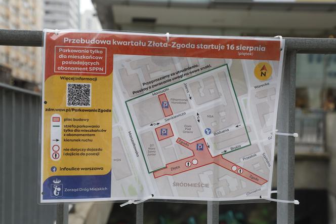 Rozkopane i zamknięte centrum Warszawy. Nie ma jak dojechać do urzędów, banków i sądów. Czy drogowcy puszczą ruch przez nowy deptak?!