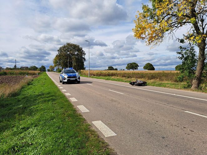 Motocyklista zginął w wypadku w Jabłonnie Lackiej