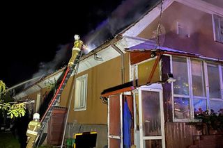 Tragiczny pożar pod Kętrzynem. Nie żyją dwie osoby. Wśród ofiar 13-letnia dziewczynka